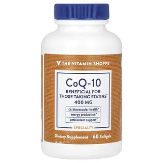 The Vitamin Shoppe, CoQ10（コエンザイムQ10）、400mg、ソフトジェル60粒