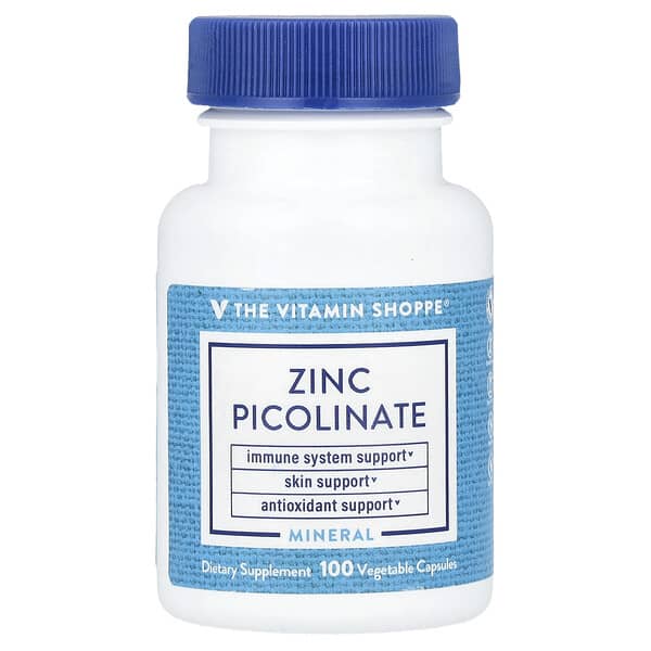 Zinc Picolinate, 100 Vegetable Capsules (22 mg per Capsule)