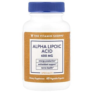 The Vitamin Shoppe, Alpha Lipoic Acid, 600 mg, 60 Vegetable Capsules