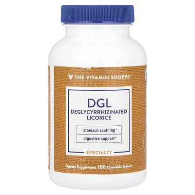 The Vitamin Shoppe, DGL (Deglycyrrhizated Licorice), 100 Chewable Tablets