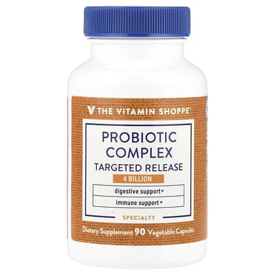 The Vitamin Shoppe, Probiotic Complex, 4 Billion CFU, 90 Vegetarian Capsules