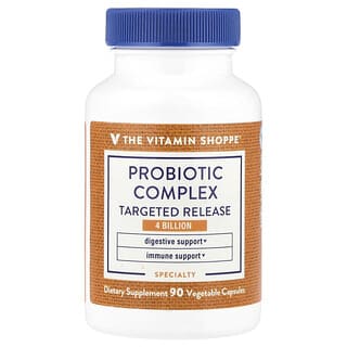 The Vitamin Shoppe, Probiotic Complex, Probiotika-Komplex, 4 Milliarden, 90 pflanzliche Kapseln