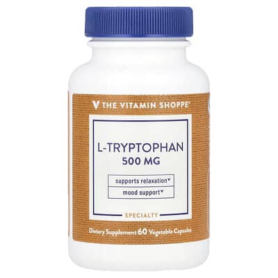 The Vitamin Shoppe, L-Tryptophan, 500 mg, 60 Vegetable Capsules