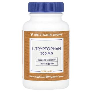 The Vitamin Shoppe, L-триптофан, 500 мг, 60 растительных капсул