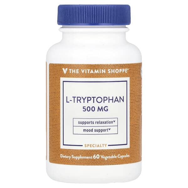 L-Tryptophan, 500 mg, 60 Vegetable Capsules