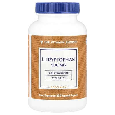 The Vitamin Shoppe, L-Tryptophan, 500 mg, 120 Vegetarian Capsules