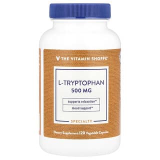 The Vitamin Shoppe, L-triptófano, 500 mg, 120 cápsulas vegetales