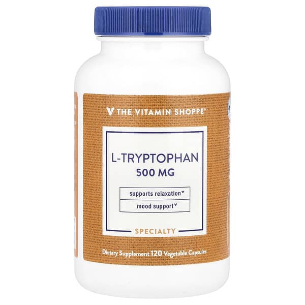 L-Tryptophan, 500 mg, 120 Vegetable Capsules