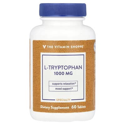The Vitamin Shoppe, L-Tryptophan, 1,000 mg, 60 Tablets