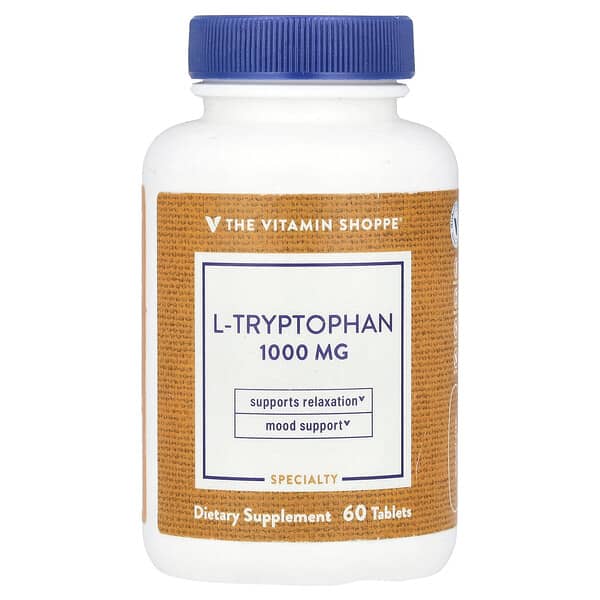 L-Tryptophan, 1,000 mg, 60 Tablets