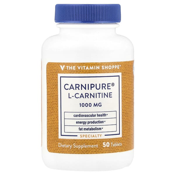 Carnipure® L-Carnitine, 1,000 mg, 50 Tablets