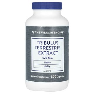 The Vitamin Shoppe‏, תמצית טריבולוס טרסטריס לגברים, 625 מ"ג, 300 כמוסות