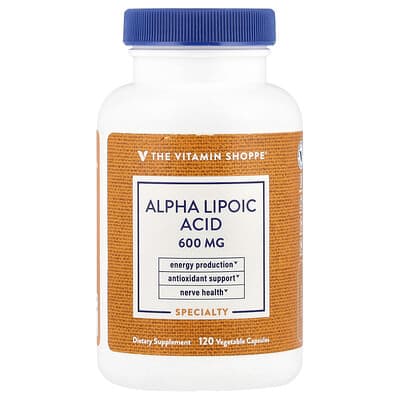 The Vitamin Shoppe, Alpha-Lipoic Acid, 600 mg, 120 Vegetarian Capsules