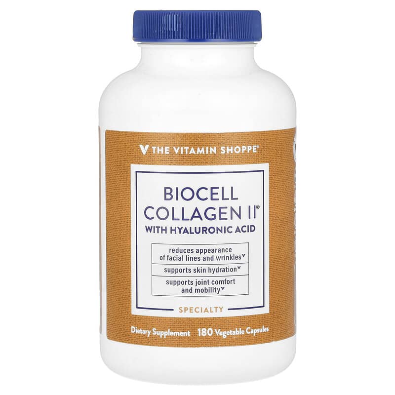 BioCell Collagen II con ácido hialurónico, 180 cápsulas