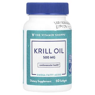The Vitamin Shoppe, Óleo de Krill, 500 mg, 60 Cápsulas Softgel