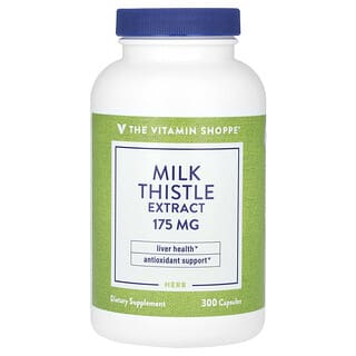 The Vitamin Shoppe, Extracto de cardo mariano, 175 mg, 300 cápsulas
