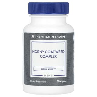 The Vitamin Shoppe, Men‘s Horny Goat Weed Complex, Ziegenkraut-Komplex für Männer, 60 Kapseln