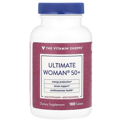 The Vitamin Shoppe, Ultimate Woman® 50+, Multivitamin & Multimineral, 180 Tablets