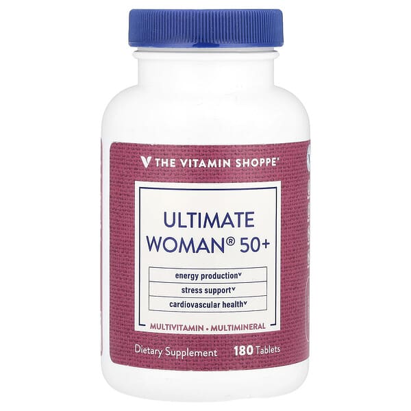 The Vitamin Shoppe Ultimate Woman® 50+, Multivitamin & Multimineral, 180 Tablets