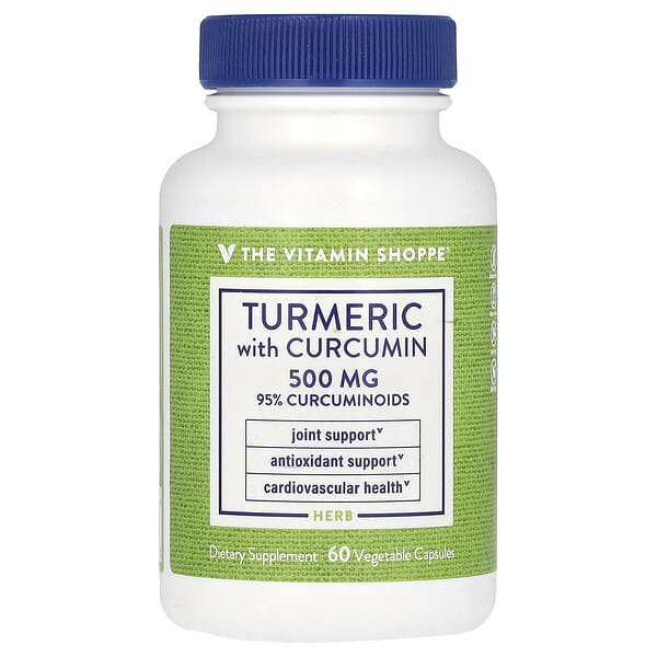 Turmeric With Curcumin, 500 mg, 60 Vegetable Capsules