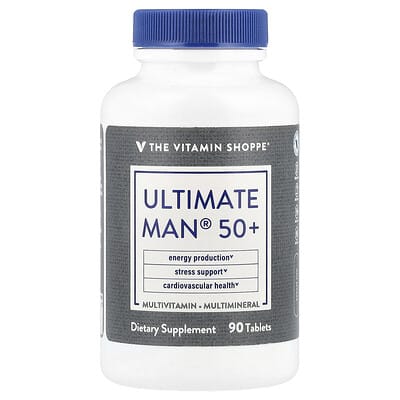 The Vitamin Shoppe, Ultimate Man® 50+, Multivitamin & Multimineral, 90 Tablets
