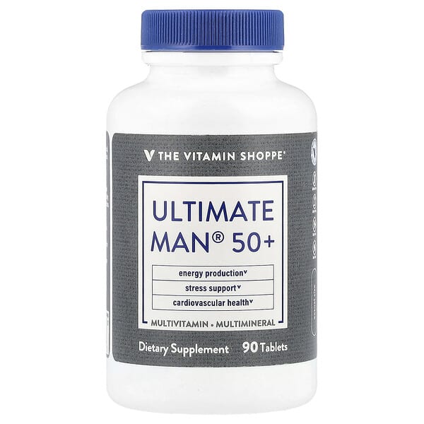 The Vitamin Shoppe Ultimate Man® 50+, Multivitamin & Multimineral, 90 Tablets