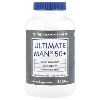 The Vitamin Shoppe, Ultimate Man® 50+, Multivitamin & Multimineral, 180 Tablets