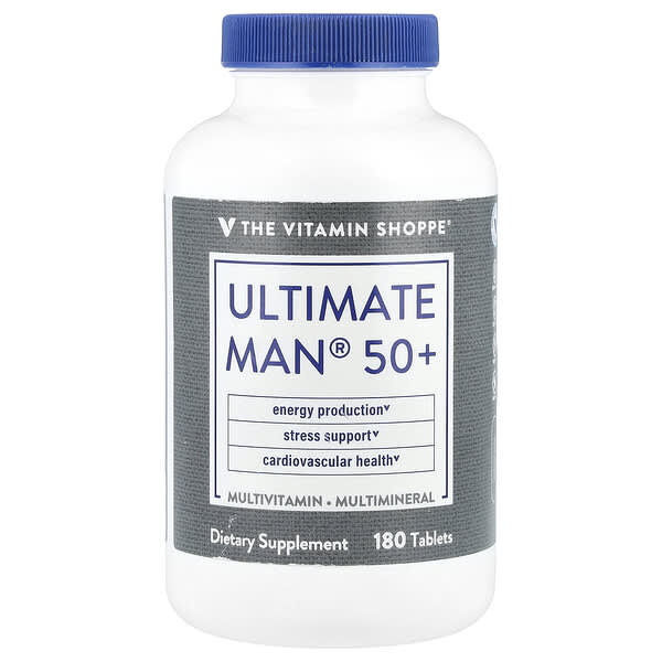The Vitamin Shoppe Ultimate Man® 50+, Multivitamin & Multimineral, 180 Tablets