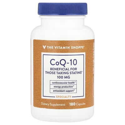 The Vitamin Shoppe, Coenzyme Q10, 100 mg, 180 Capsules