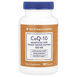 The Vitamin Shoppe, CoQ-10, 100 mg, 180 Cápsulas