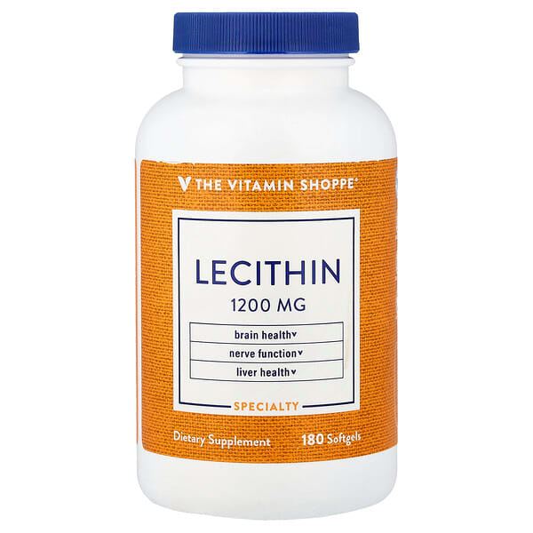 The Vitamin Shoppe, Lecithin, 1,200 mg, 180 Softgels — product photo 1