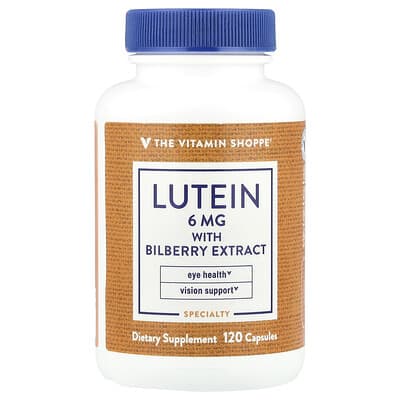 The Vitamin Shoppe, Lutein with Bilberry Extract, 120 Capsules