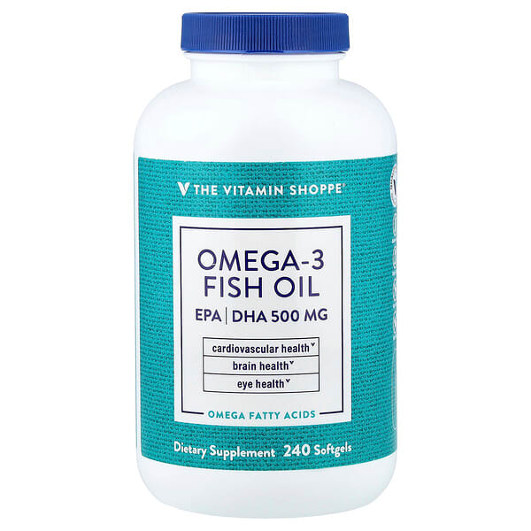 The Vitamin Shoppe, Omega-3 Fish Oil, 240 Softgels — product photo 1