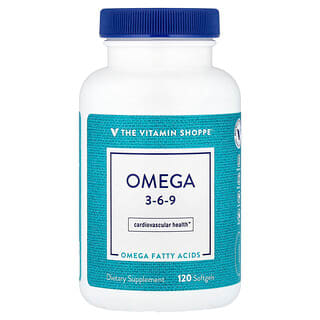 The Vitamin Shoppe, Omega 3-6-9, 120 cápsulas blandas