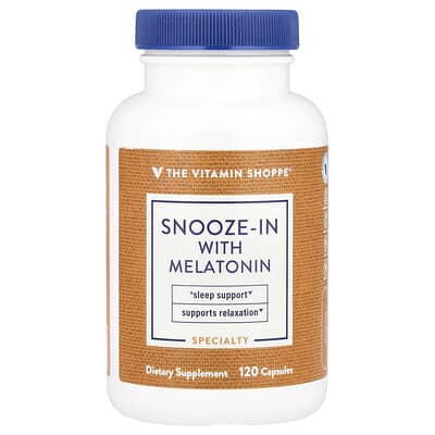 The Vitamin Shoppe, Snooze-In With Melatonin, 120 Capsules
