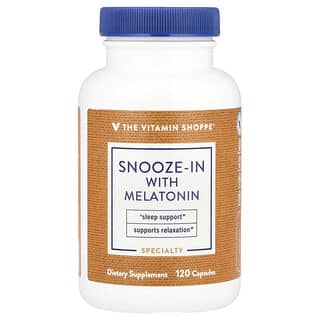 The Vitamin Shoppe, Snooze-In con melatonina, 120 cápsulas