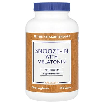 The Vitamin Shoppe, Snooze-In With Melatonin, 240 Capsules