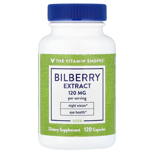 The Vitamin Shoppe, Bilberry Extract, 120 Capsules (60 mg per Capsule) — product photo 1