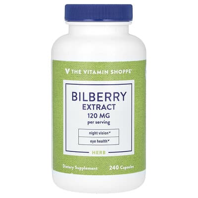 The Vitamin Shoppe, Bilberry Extract, 240 Capsules (60 mg per Capsule)