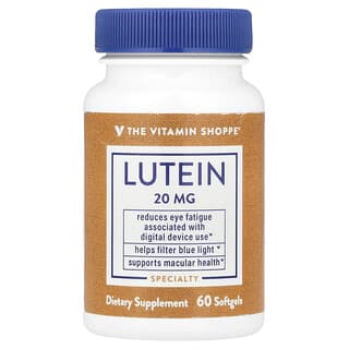 The Vitamin Shoppe, Lutein, 20 mg, 60 Softgels