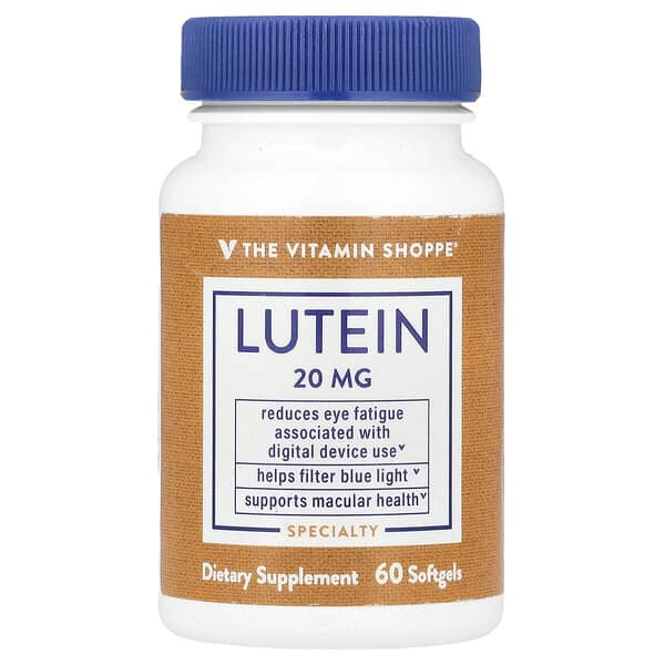 The Vitamin Shoppe Lutein, 20 mg, 60 Softgels