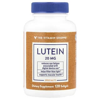 The Vitamin Shoppe, Luteína, 20 mg, 120 cápsulas blandas