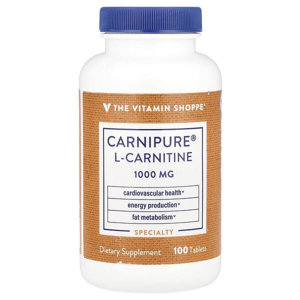 Carnipure® L-Carnitine, 1,000 mg, 100 Tablets