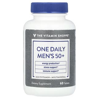 The Vitamin Shoppe, One Daily Men‘s 50+, Nahrungsergänzungsmittel für Männer ab 50, 60 Tabletten