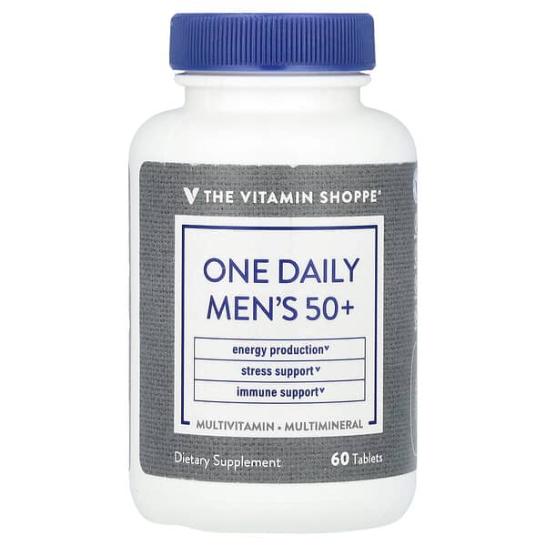 The Vitamin Shoppe One Daily Men's 50+, 60 Tablets