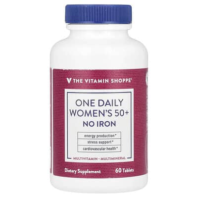 The Vitamin Shoppe, Once-Daily Formula for Women 50+, Iron-Free, 60 Tablets