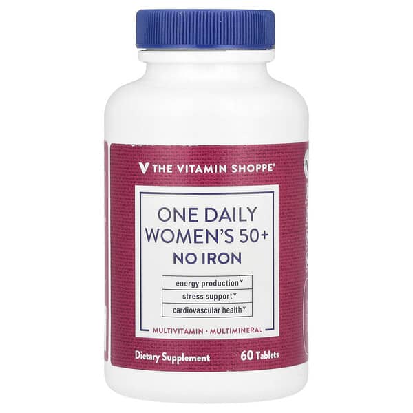 One Daily Women's 50+, No Iron, 60 Tablets