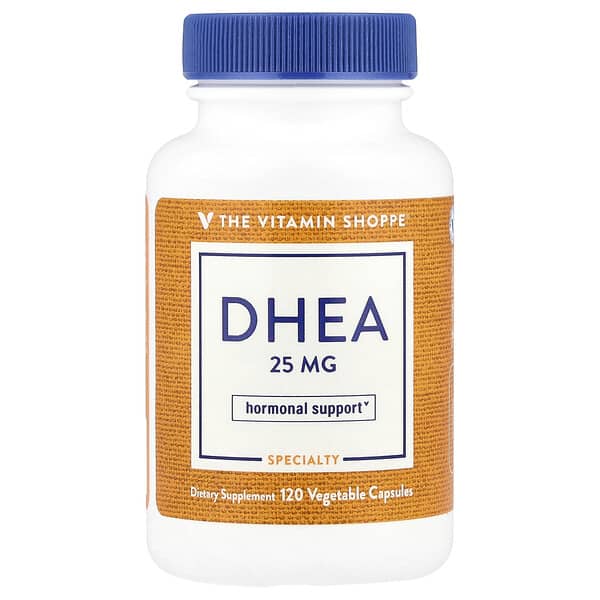 The Vitamin Shoppe, DHEA, 25 mg, 120 Vegetable Capsules