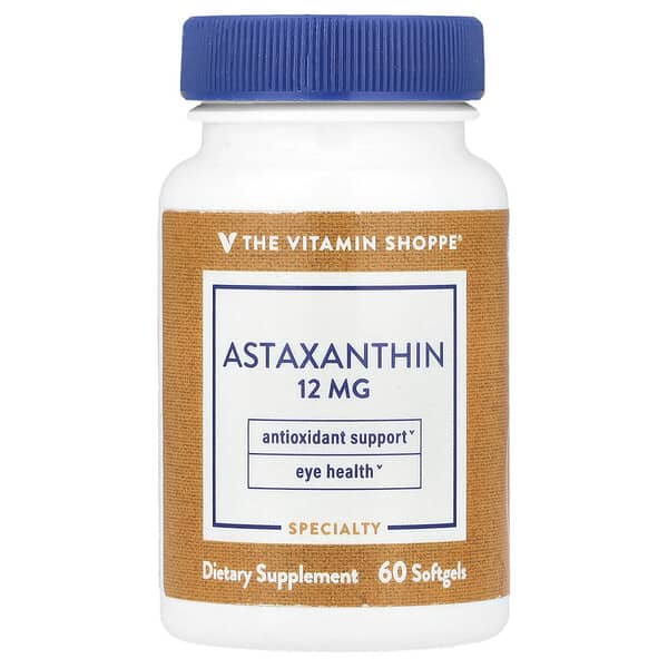 The Vitamin Shoppe Astaxanthin, 12 mg, 60 Softgels