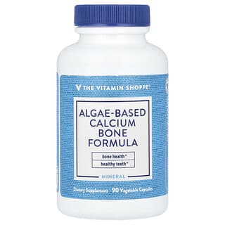 The Vitamin Shoppe, Algae-Based Calcium Bone Formula, Calcium-Knochenformel auf Algenbasis, 90 pflanzliche Kapseln